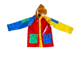 Vibrant Multicolor Kids Raincoat
